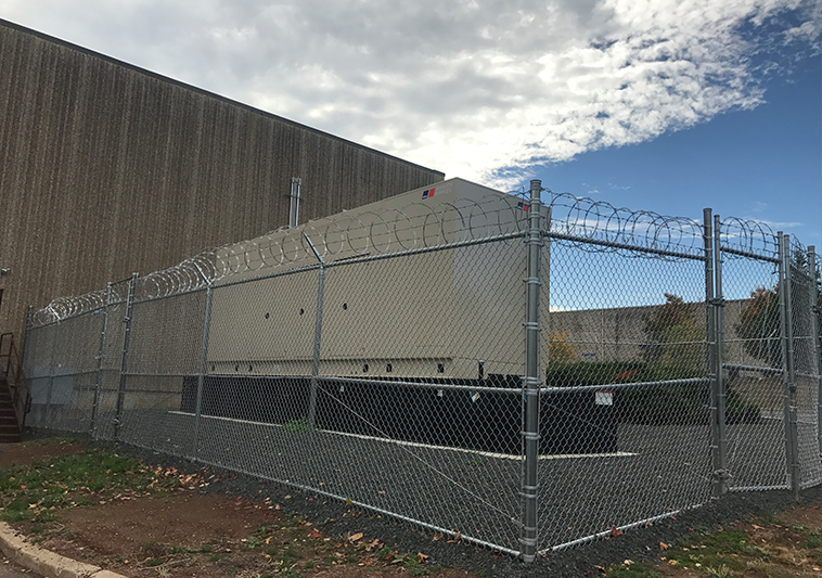 Emergency generator at a commercial facility